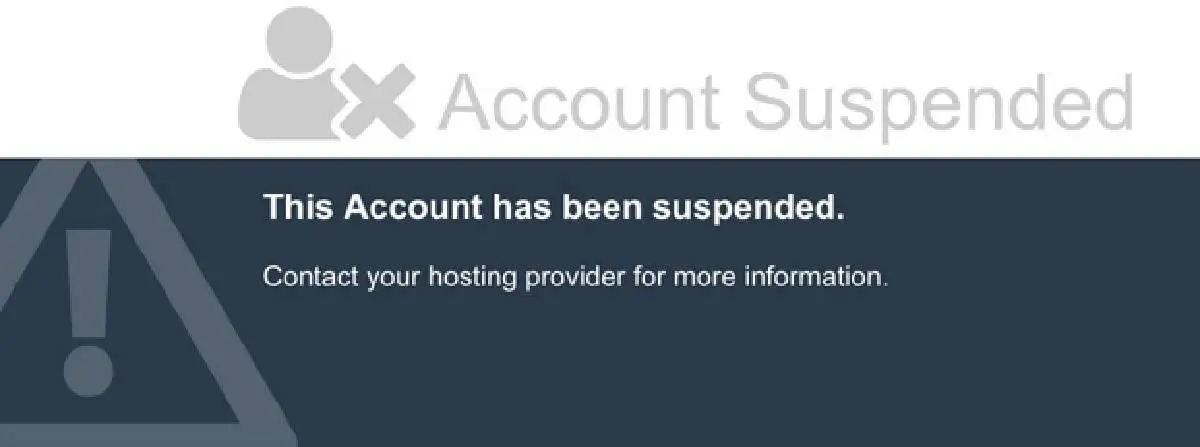 When you get “This Account Has Been Suspended”