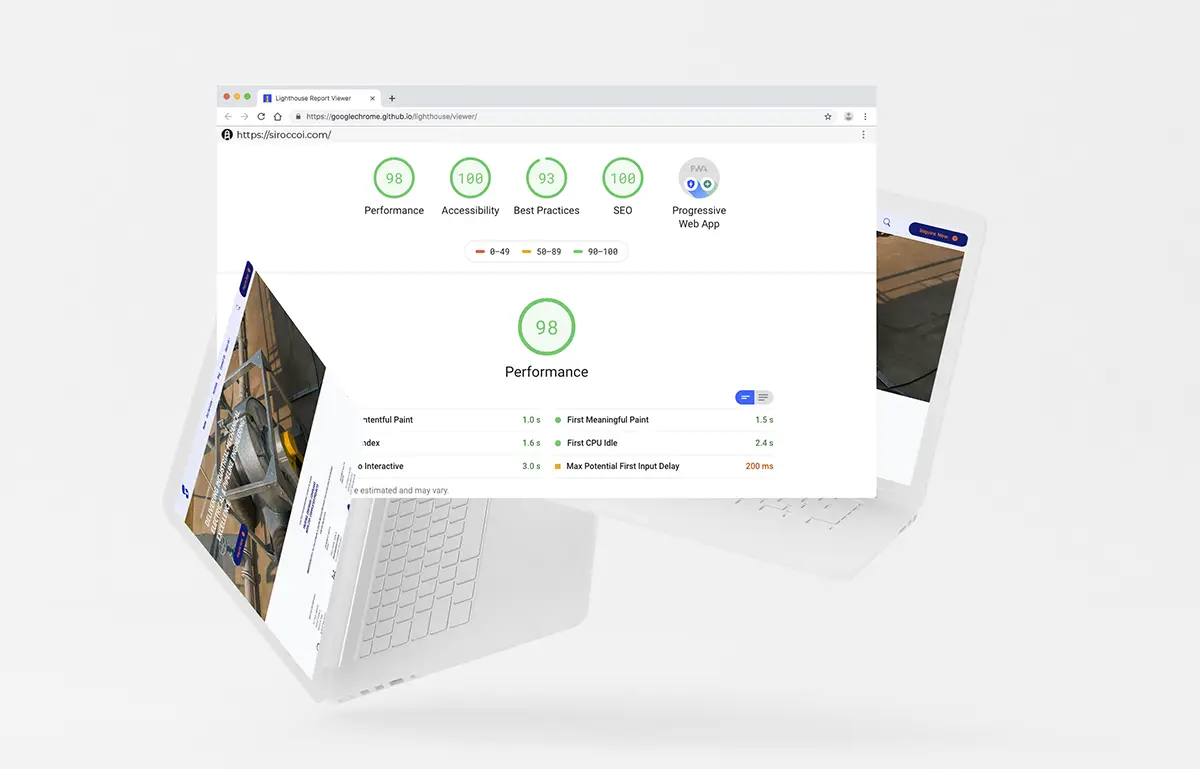 success in website development is performance