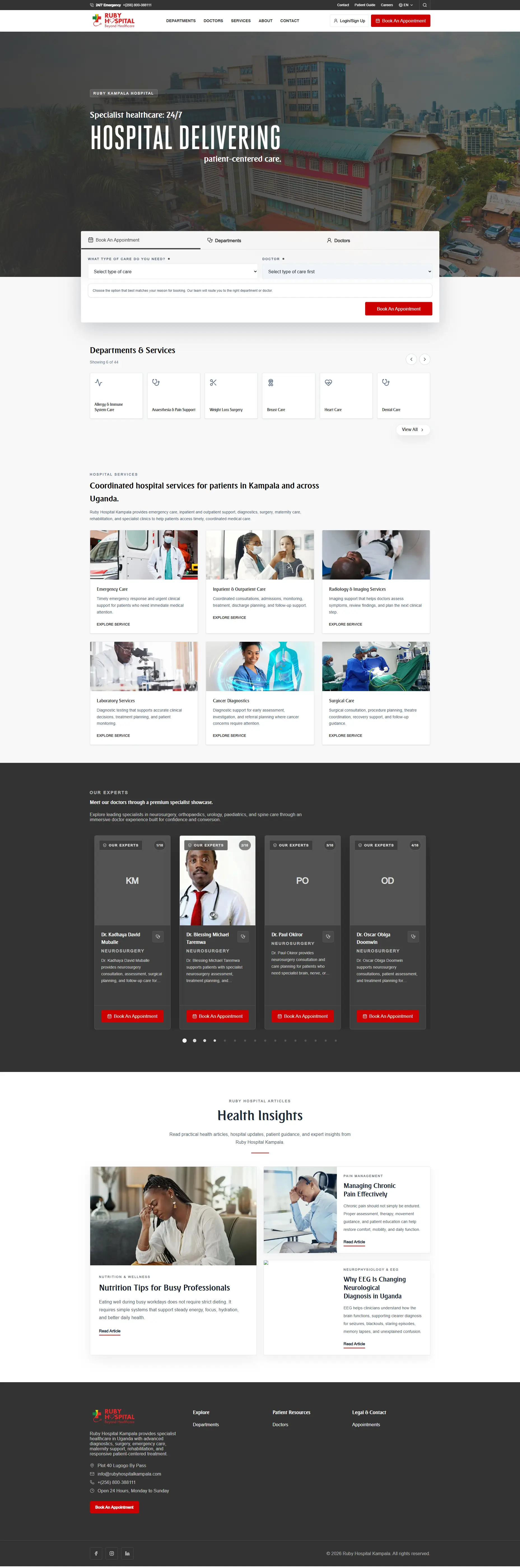 Web redesign by Professional Modern Web Designers in Uganda, Trophy Developers :